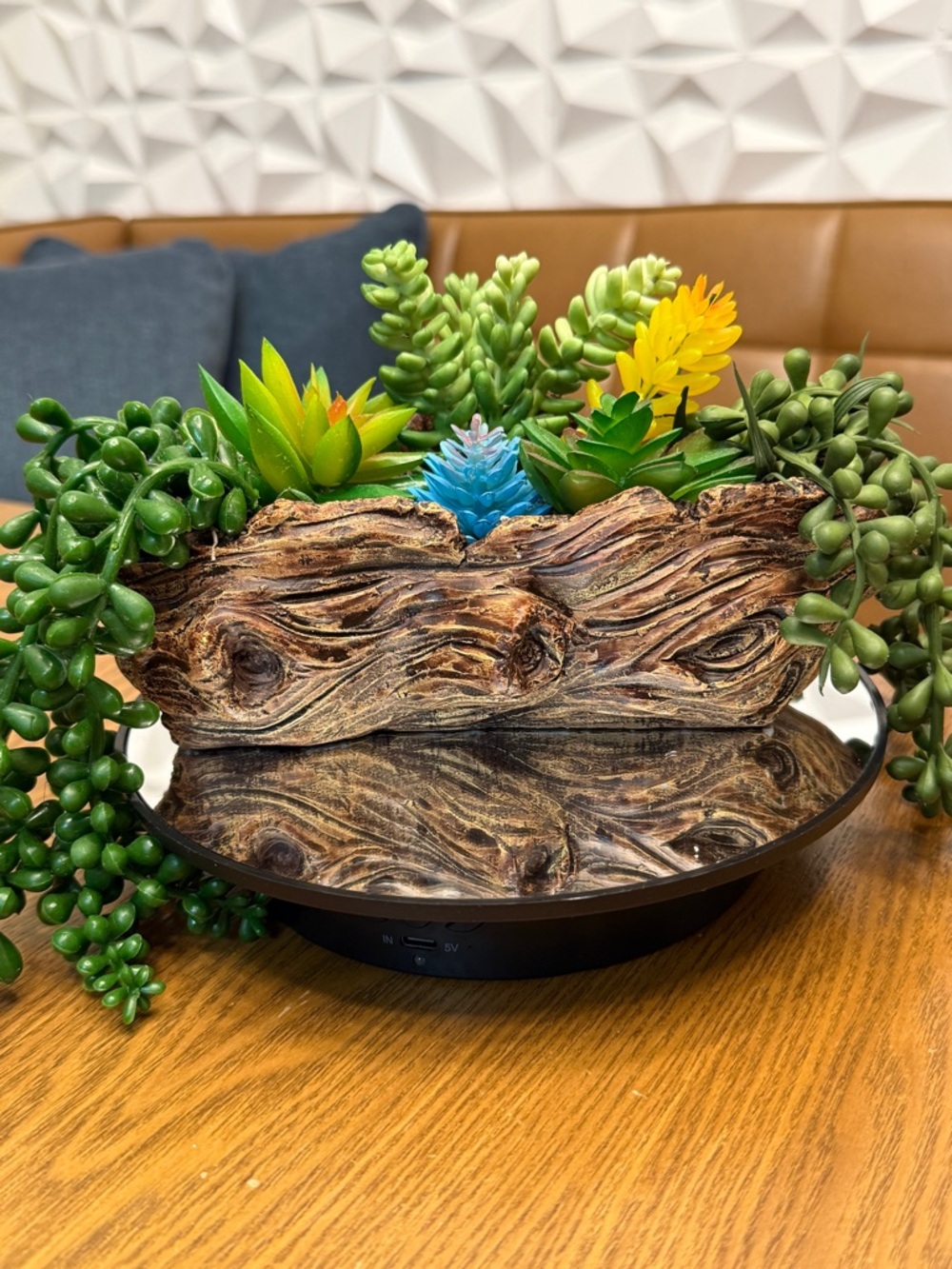 Artificial driftwood Succulent Planter